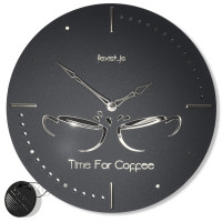 Nástenné hodiny Silver Cups Flexistyle z122, 30cm čierna